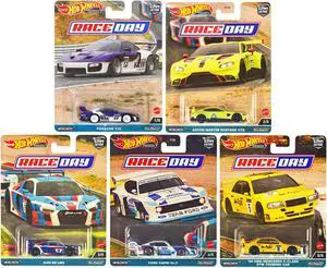 "Race Day" 5 piece Set "Car Culture" Series Diecast Model Cars by Hot Wheels