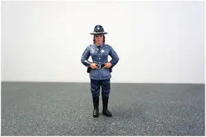 State Trooper Sharon Figure For 1:18 Diecast Model Cars by American Diorama