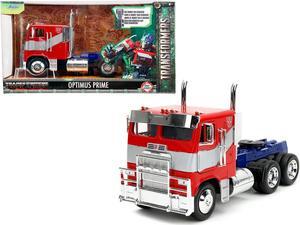 Optimus Prime Truck Red and Blue w/Silver Stripes "Transformers: Rise of the Beasts" (2023) Movie Diecast Model Car by Jada