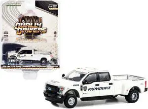 2018 Ford F-350 Dually Truck White "Providence Police Dept Mounted Unit Rhode Island" 1/64 Diecast Model Car by Greenlight
