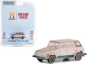 1974 Volkswagen Thing (Type 181) Beige (Weathered) "American Pickers" (2010-Current) TV 1/64 Diecast Model Car by Greenlight