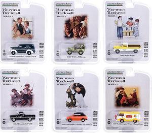 "Norman Rockwell" Set of 6 pieces Series 5 1/64 Diecast Model Cars by Greenlight