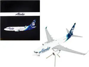 Boeing 737-700BDSF Commercial Aircraft "Alaska Air Cargo" White with Blue Tail 1/200 Diecast Model Airplane by GeminiJets