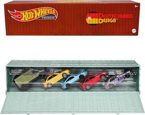 2022 "Deutschland Design" 5 piece Set with Container "Car Culture" Series Diecast Model Cars by Hot Wheels