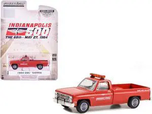 1984 GMC Sierra Pickup Truck "68th Annual Indianapolis 500 Mile Race Emergency Vehicle" Red 1/64 Diecast Model Car by Greenlight