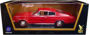 1966 Dodge Charger Red 1/18 Diecast Model Car by Road Signature