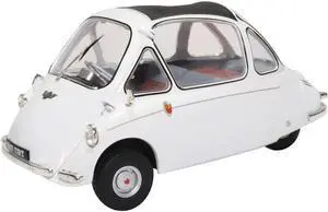 Heinkel Trojan Bubble Car RHD (Right Hand Drive) Grecian White 1/18 Diecast Model Car by Oxford Diecast