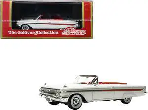 1961 Chevrolet Impala Convertible White with Red Interior Limited Edition to 240 pieces 1/43 Model Car by Goldvarg Collection