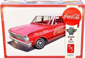Skill 3 Model Kit 1963 Chevrolet II Nova Wagon "Coca-Cola" 1/25 Scale Model by AMT