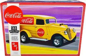 Skill 2 Model Kit 1933 Willys Panel Truck "Coca-Cola" 1/25 Scale Model by AMT