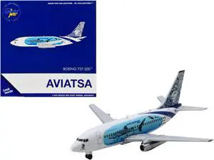 Boeing 737-200 Commercial Aircraft "Aviatsa Honduras" (HR-MRZ) White w/Blue Graphics 1/400 Diecast Model Airplane by GeminiJets