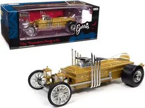 George Barris' Drag-u-la Gold "The Munsters" (1964-1966) TV Series "Silver Screen Machines" 1/18 Diecast Model by Auto World