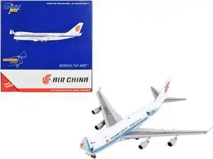 Boeing 747-400F Commercial Aircraft "Air China Cargo" White with Blue Stripes 1/400 Diecast Model Airplane by GeminiJets