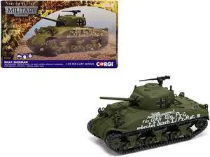 M4A1 Sherman Medium Tank "BeutePanzer, US, North African Campaign, Captured by Tunisia" German Army 1/50 Diecast Model by Corgi