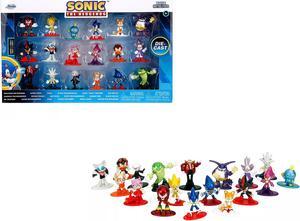 "Sonic The Hedgehog" Set of 18 Diecast Figures "Nano Metalfigs" Series by Jada