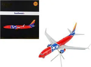 Boeing 737-800 Commercial Aircraft w/Flaps Down "Tennessee One" Tennessee Flag Livery 1/200 Diecast Model Airplane by GeminiJets