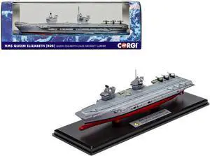 HMS Queen Elizabeth R08 Aircraft Carrier "Queen Elizabeth-Class" British Royal Navy "Naval Power" 1/1250 Diecast Model by Corgi