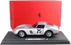 Ferrari 250 GTO #25 Elde - Pierre Dumay "24 Hours of Le Mans" (1963) with DISPLAY CASE Ltd Ed to 90 pcs 1/18 Model Car by BBR