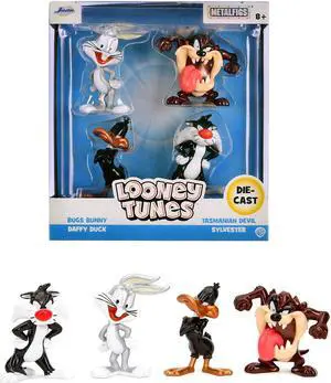 Set of 4 Diecast Figures "Looney Tunes" "Metalfigs" Series Die Cast Models by Jada