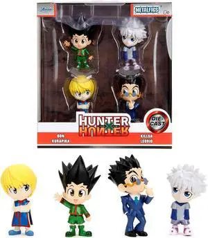 Set of 4 Diecast Figures "Hunter × Hunter" (2011-2014) TV Series "Metalfigs" Series Diecast Models by Jada