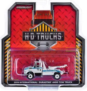 2019 International Durastar 4400 Tow Port Authority of NY & New Jersey Police White w/Blue 1/64 Diecast Model Car by Greenlight