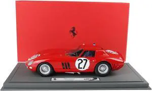 Ferrari 250 GTO #27 "24 Hours of Le Mans" (1964) with DISPLAY CASE Limited Edition to 200 pieces Worldwide 1/18 Model Car by BBR