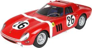 Ferrari 250 GTO #26 "24 Hours of Le Mans" (1964) with DISPLAY CASE Limited Edition to 200 pieces Worldwide 1/18 Model Car by BBR
