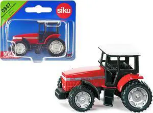 Massey Ferguson 9240 Tractor Red with White Top Diecast Model by Siku