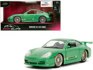 Porsche 911 GT3 (996) Green "Pink Slips" Series 1/32 Diecast Model Car by Jada