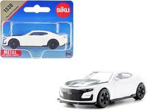 Chevrolet Camaro White with Black Hood Diecast Model Car by Siku