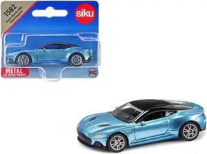 Aston Martin DBS Superleggera Blue Metallic with Black Top Diecast Model Car by Siku