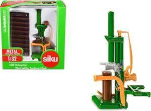 Posch Wood Splitter Green with Logs 1/32 Diecast Model by Siku