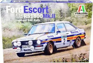 Skill 2 Model Kit Ford Escort RS 1800 Mk.II #2 Lombard RAC Rally (1981) 1/24 Scale Model by Italeri