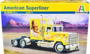 Skill 5 Model Kit American Superliner Truck Tractor "Lady Butterfly" 1/24 Scale Model by Italeri