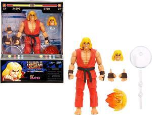 Ken 6" Moveable Figure with Accessories and Alternate Head and Hands "Ultra Street Fighter II" (2017) Video Game Model by Jada