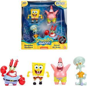 Set of 4 Diecast Figures "SpongeBob SquarePants" (1999-Current) TV Series "Metalfigs" Series Diecast Models by Jada