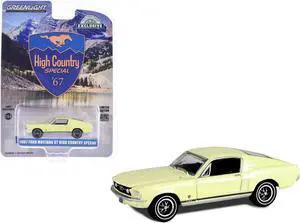 1967 Ford Mustang GT Fastback "High Country Special" Aspen Gold "Hobby Exclusive" Series 1/64 Diecast Model Car by Greenlight