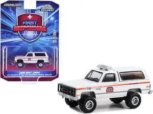 1986 GMC Jimmy White with Orange "NYC EMS Patrol Supervisor" "First Responders" Series 1/64 Diecast Model Car by Greenlight