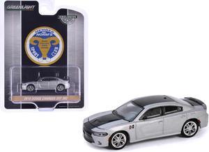 2018 Dodge Charger SRT 392 Silver Metallic w/Black Stripe "Mr. Norm Heritage GSS Charger" 1/64 Diecast Model Car by Greenlight