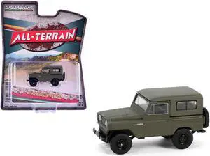 1962 Nissan Patrol Matt Olive Green "All Terrain" Series 16 1/64 Diecast Model Car by Greenlight