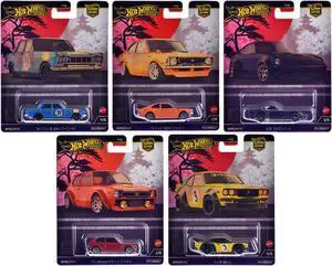 "Japan Historics 4" 5 piece Set "Car Culture" 2024 Series B Diecast Model Cars by Hot Wheels