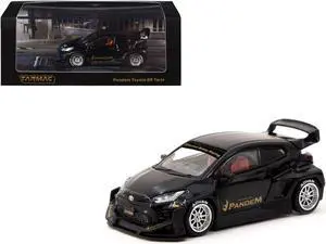 Toyota Pandem GR Yaris RHD (Right Hand Drive) Black "Road64" Series 1/64 Die Cast Model Car by Tarmac Works