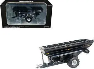 Brent V1300 Grain Cart with Tires Black Metallic 1/64 Diecast Model by SpecCast