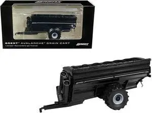Brent 1198 Avalanche Grain Cart with Tires Black Metallic 1/64 Diecast Model by SpecCast