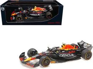 Red Bull Racing RB19 #11 "Oracle" 2nd Place F1 "Italian GP" (2023) w/Driver Limited Edition 1/18 Diecast Model Car by Minichamps