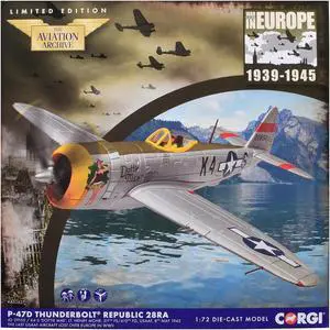 Republic P-47D Thunderbolt 28RA Fighter Aircraft "Dottie Mae" (1945) US Army Air Forces 1/72 Diecast Model by Corgi