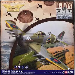 Hawker Typhoon IB Fighter-Bomber Aircraft "JB II" (1944) British Royal Air Force 1/72 Diecast Model by Corgi
