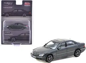 Mercedes-Benz S 65 AMG Tectite Gray Metallic "Global64" Series 1/64 Diecast Model Car by Tarmac Works