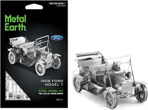Model Kit 1908 Ford Model T Metal (Moderate Difficulty) Steel Model by Metal Earth