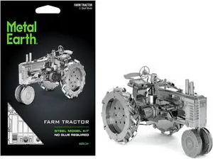 Model Kit Farm Tractor (Challenging Difficulty) Steel Model by Metal Earth
